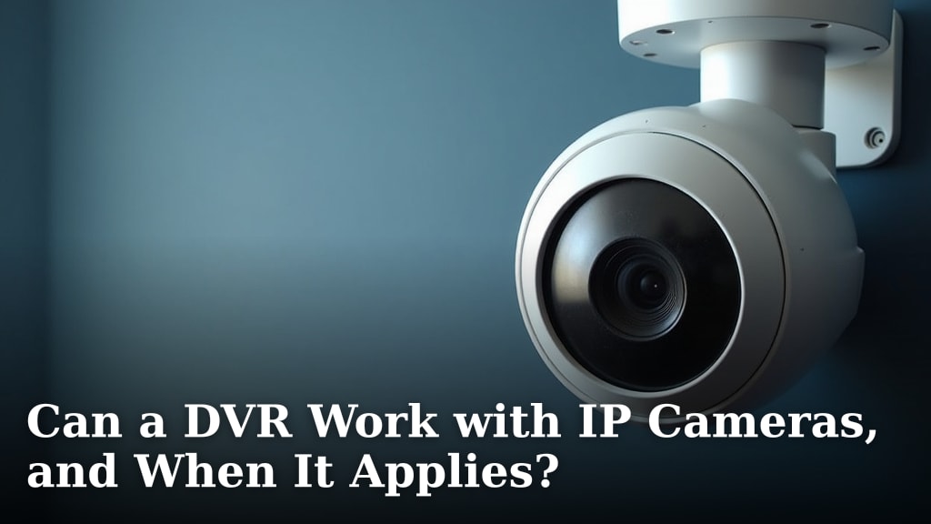 Can a DVR Work with IP Cameras, and When It Applies?