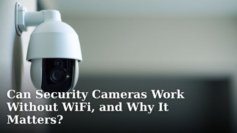 Can Security Cameras Work Without WiFi, and Why It Matters?