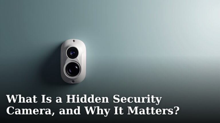 What Is a Hidden Security Camera, and Why It Matters?