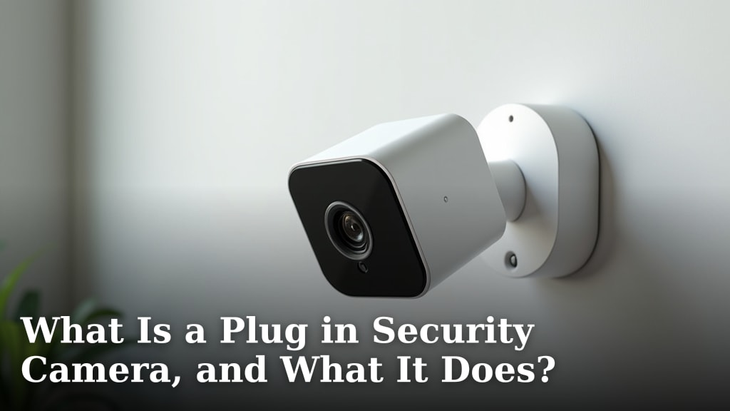 What Is a Plug in Security Camera, and What It Does?