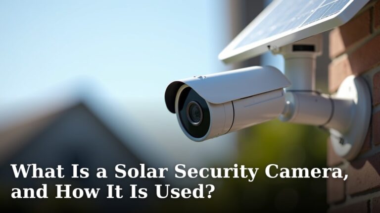 What Is a Solar Security Camera, and How It Is Used?