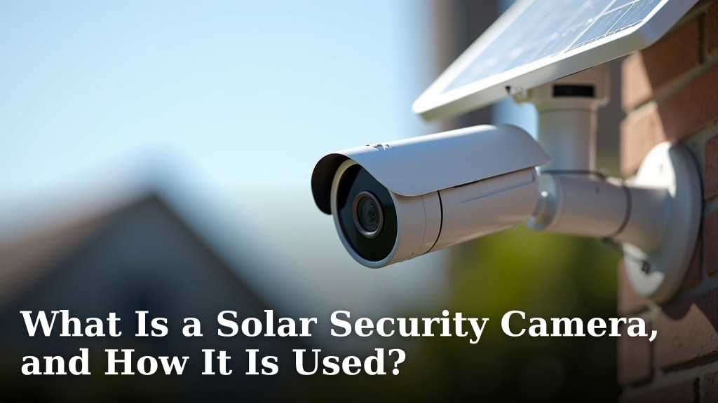 What Is a Solar Security Camera, and How It Is Used?