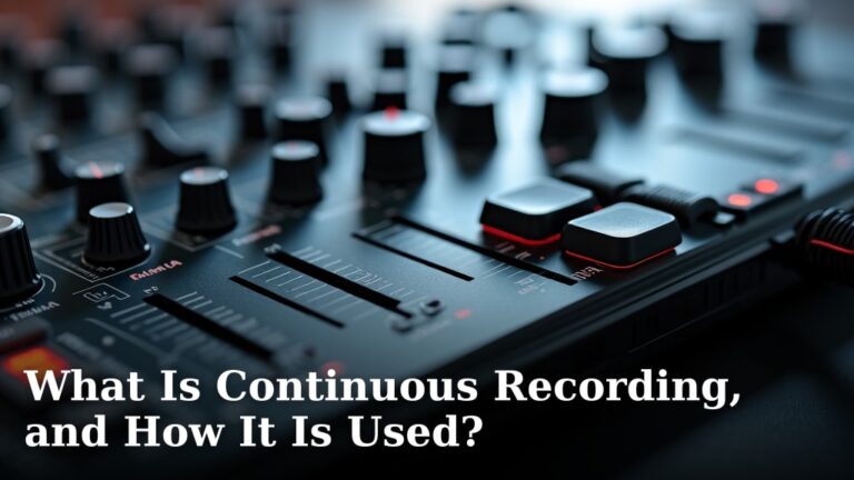 What Is Continuous Recording, and How It Is Used?